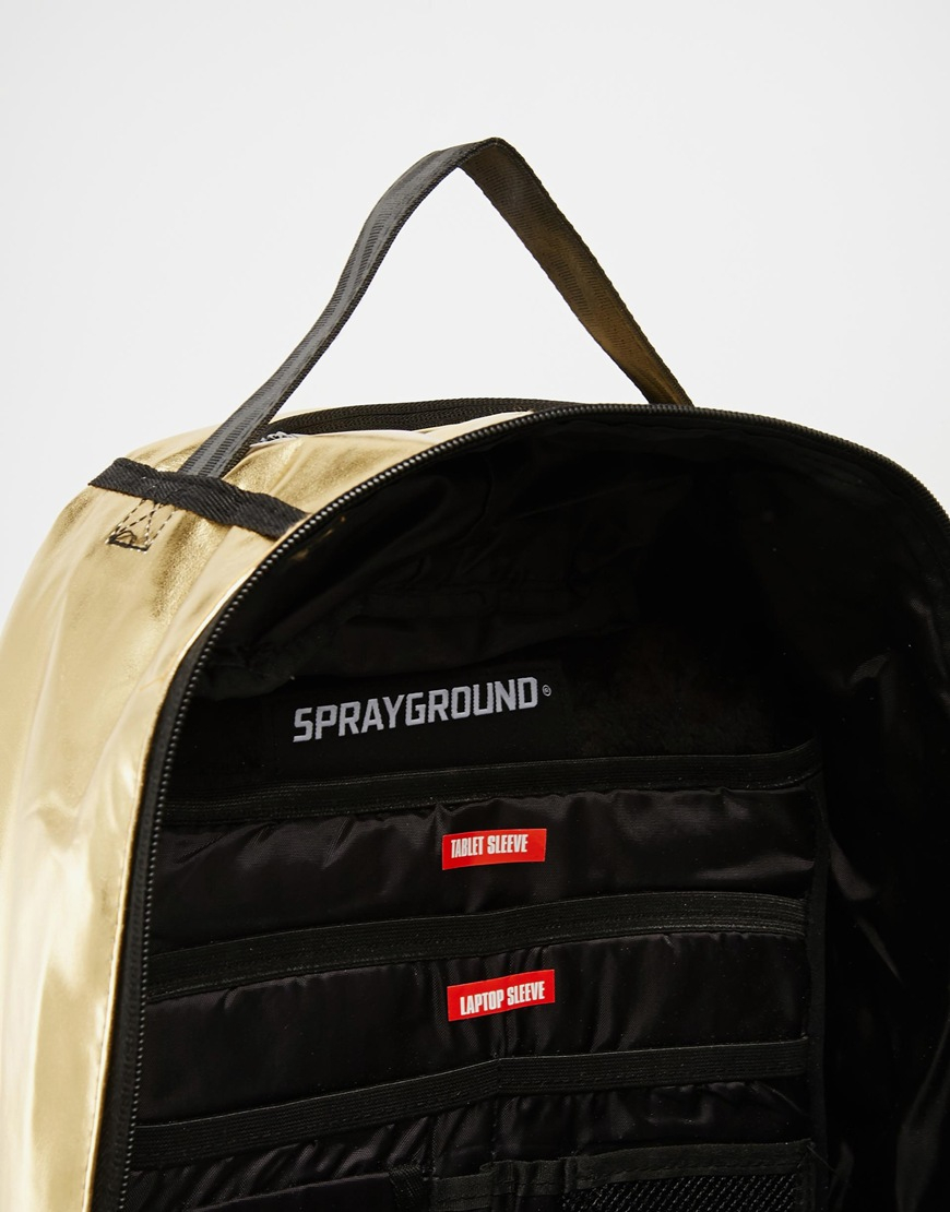 Lyst - Sprayground Gold Brick Backpack in Metallic for Men