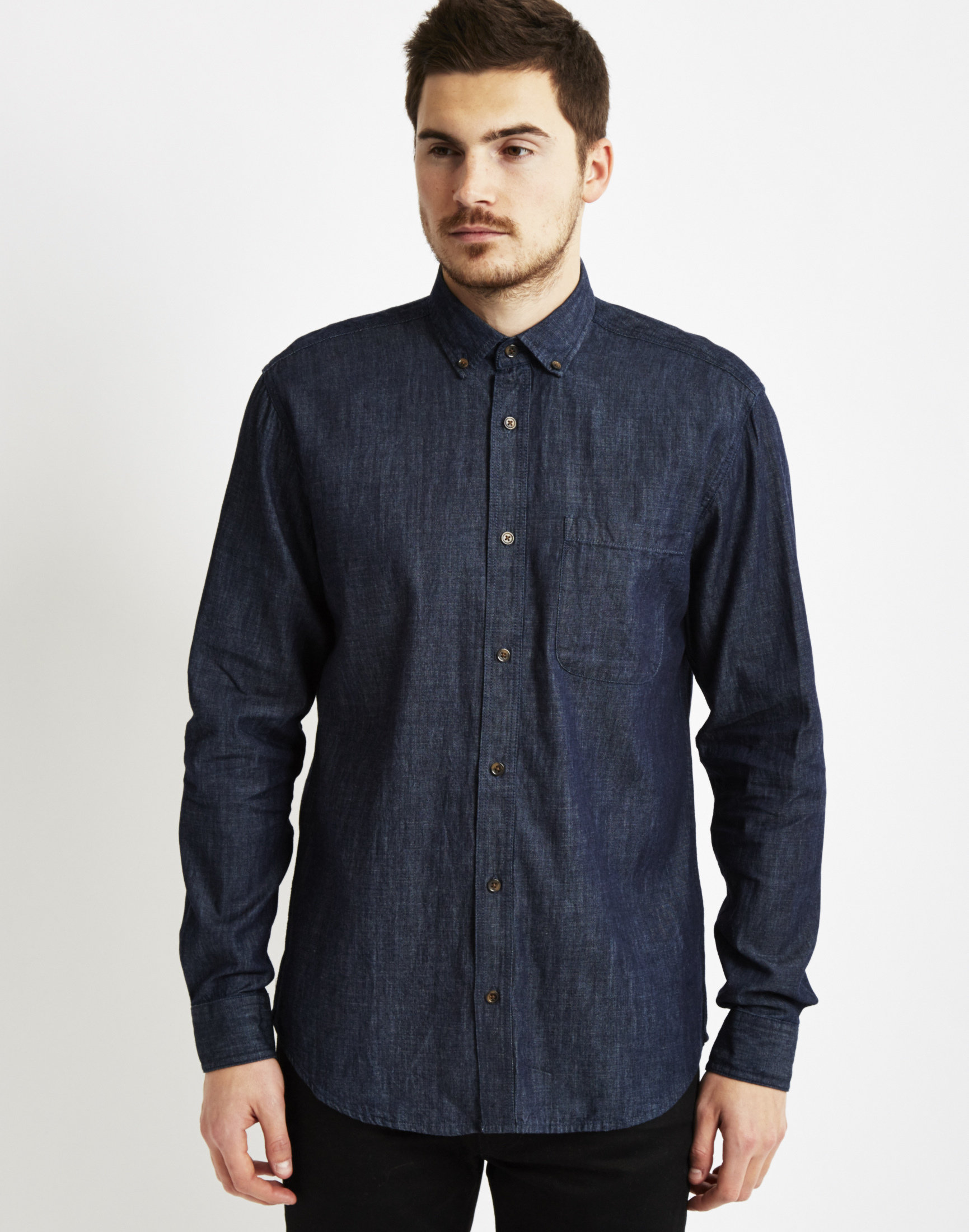 Look - Blue Navy shirt men pictures video to wear - Blue Navy shirt men pictures video