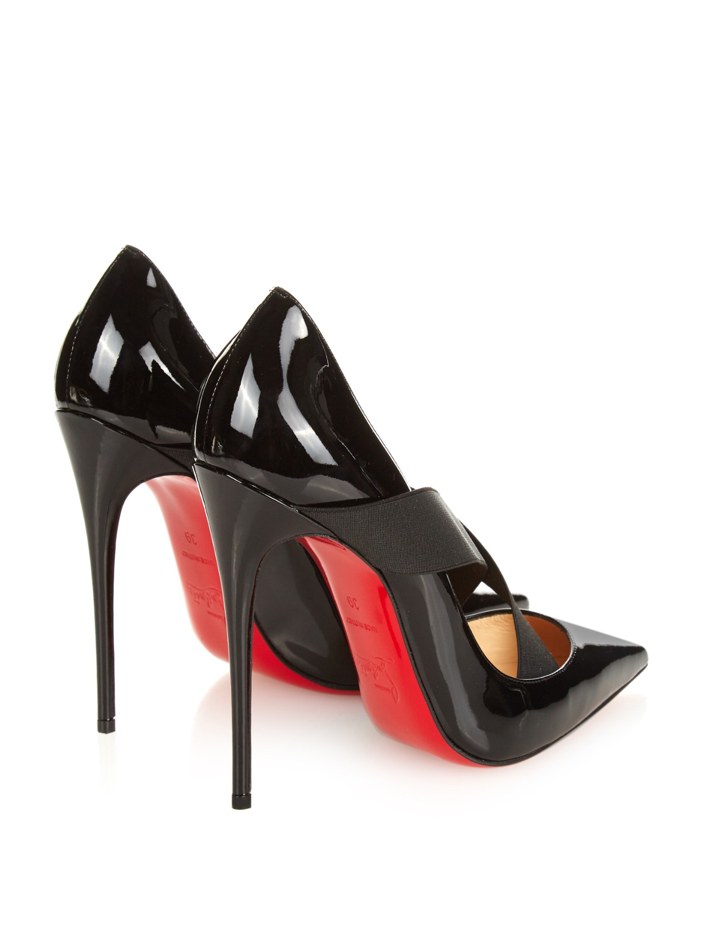 louboutin black patent leather heels