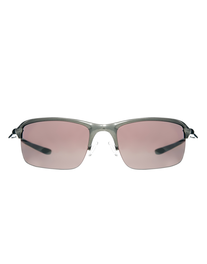 Oakley Wiretap Polarized Sunglasses in Gray for Men | Lyst