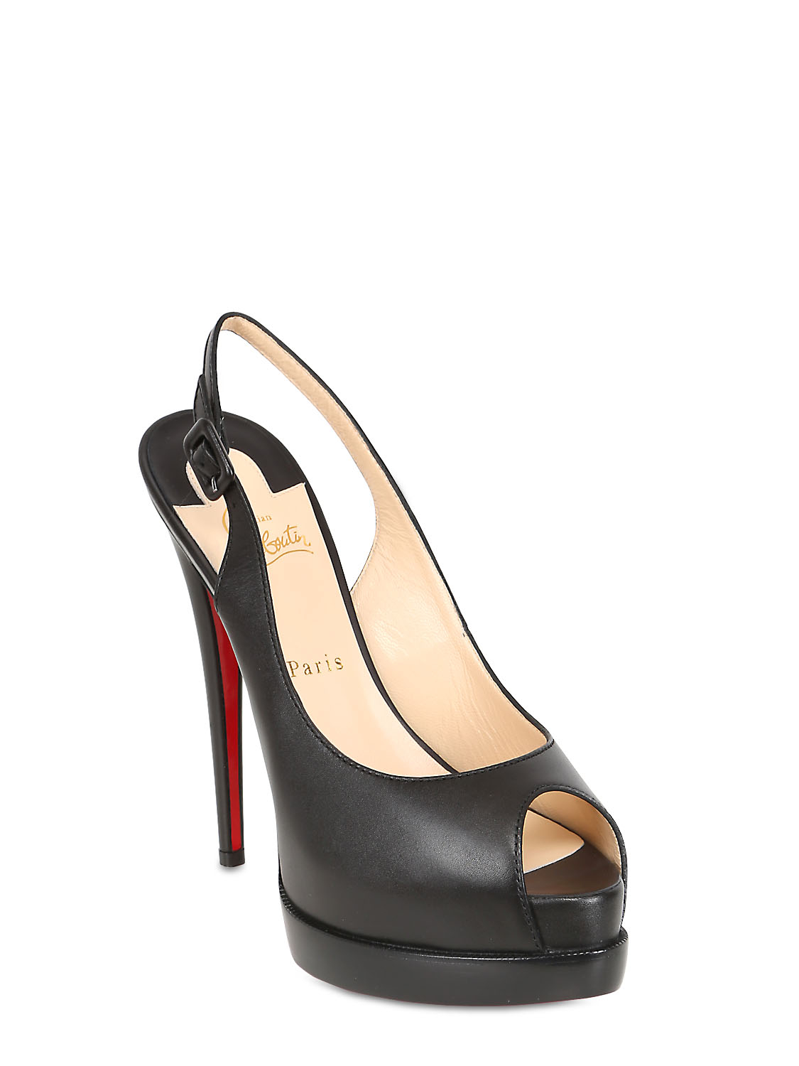 christian louboutin men trainers - christian louboutin Palais Royal Trepointe suede peep-toe pumps ...