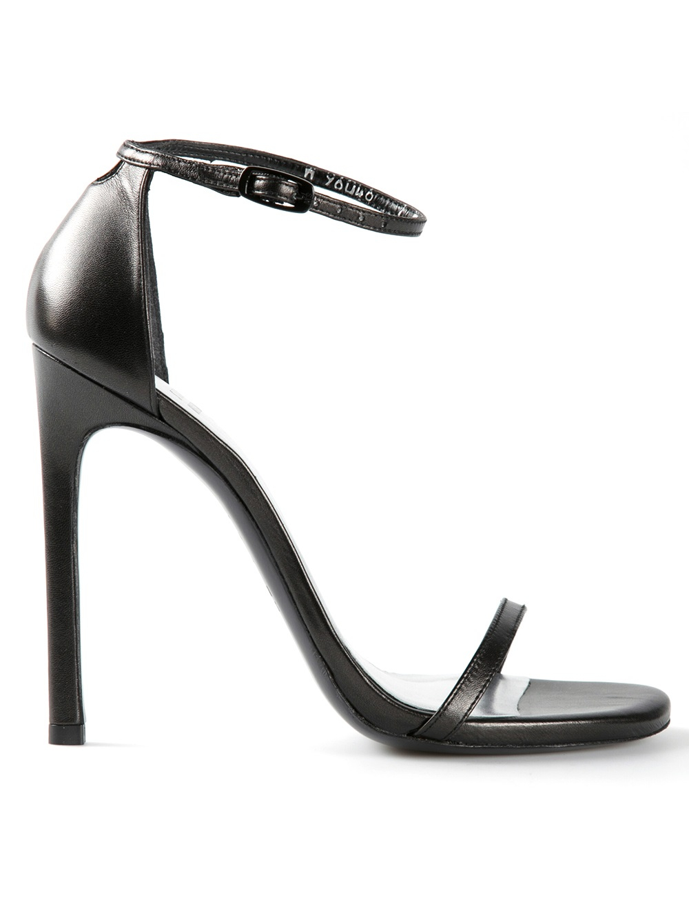 Stuart weitzman Nudist Sandal in Black | Lyst