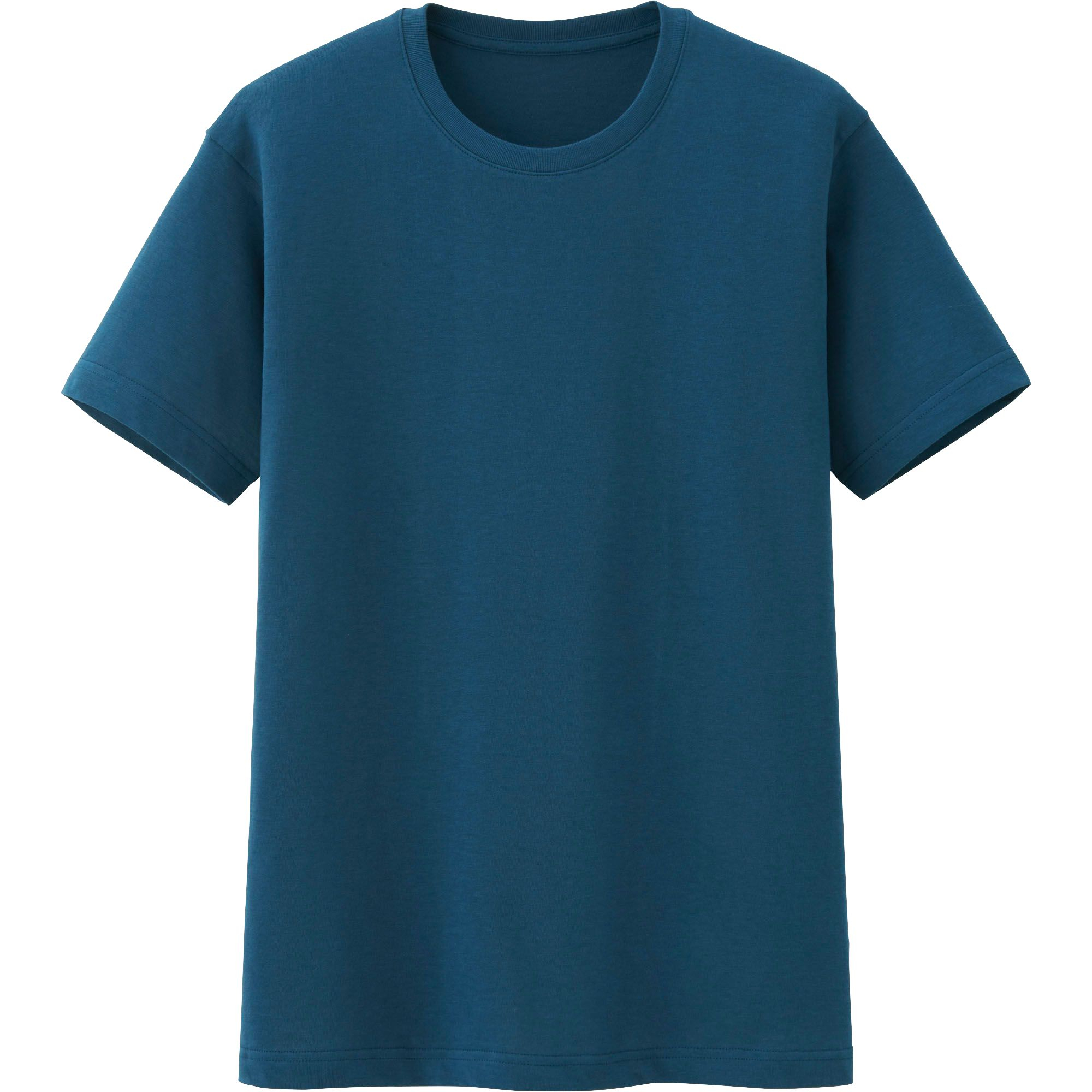 Uniqlo Men Packaged Dry Crew Neck Short Sleeve T-Shirt in Blue for Men ...