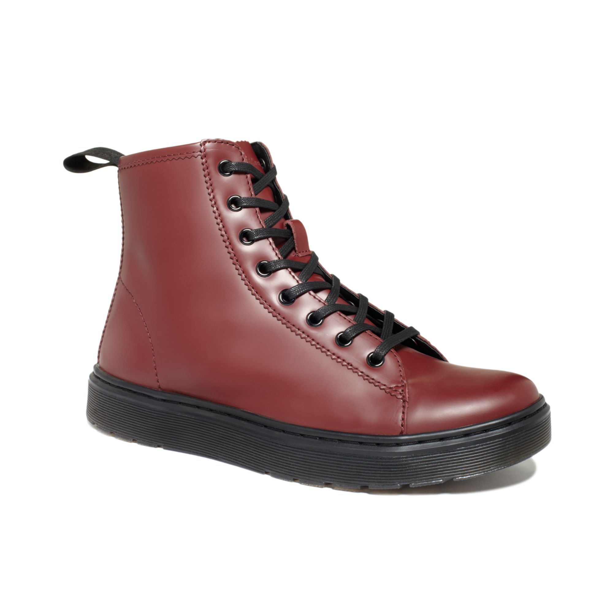 Dr. Martens Mayer Lace To Toe Boots in Red for Men (cherry red) | Lyst