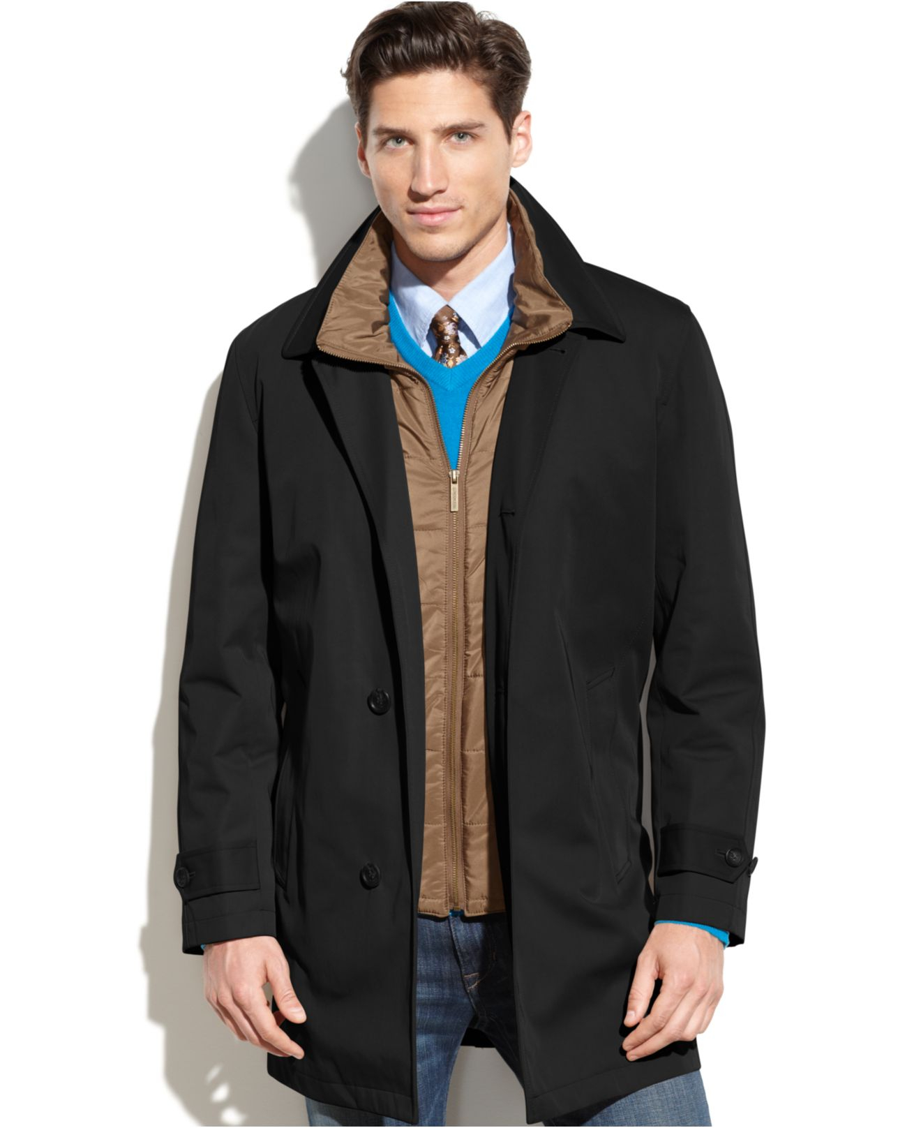 Lyst - London Fog Bailey All Weather Trench Coat in Black for Men