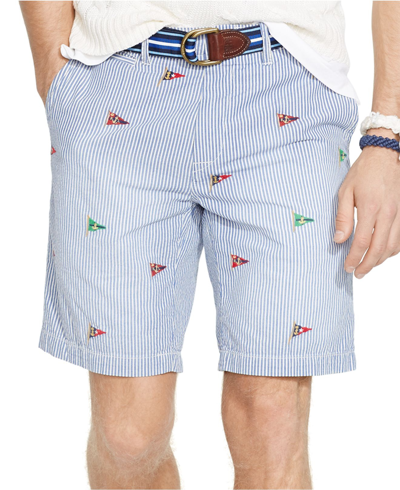 Lyst Polo Ralph Lauren ClassicFit Maritime Embroidered Seersucker