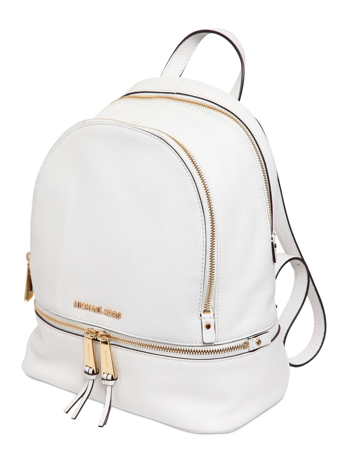 MICHAEL Michael Kors Reha Leather Small Backpack in White for Men - Lyst