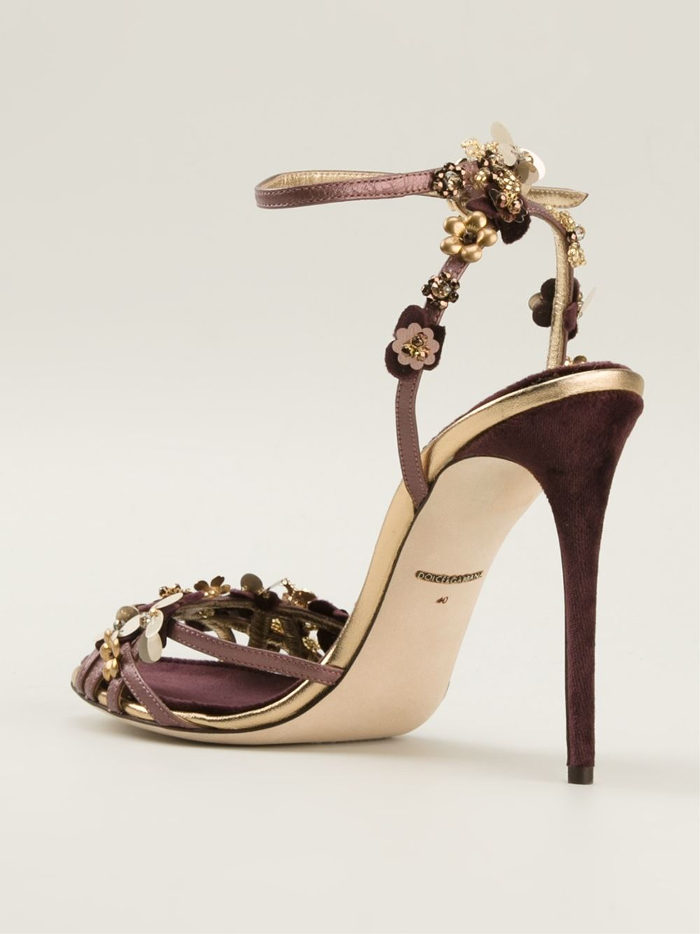 Dolce & gabbana 'Bellucci' Sandals in Pink | Lyst