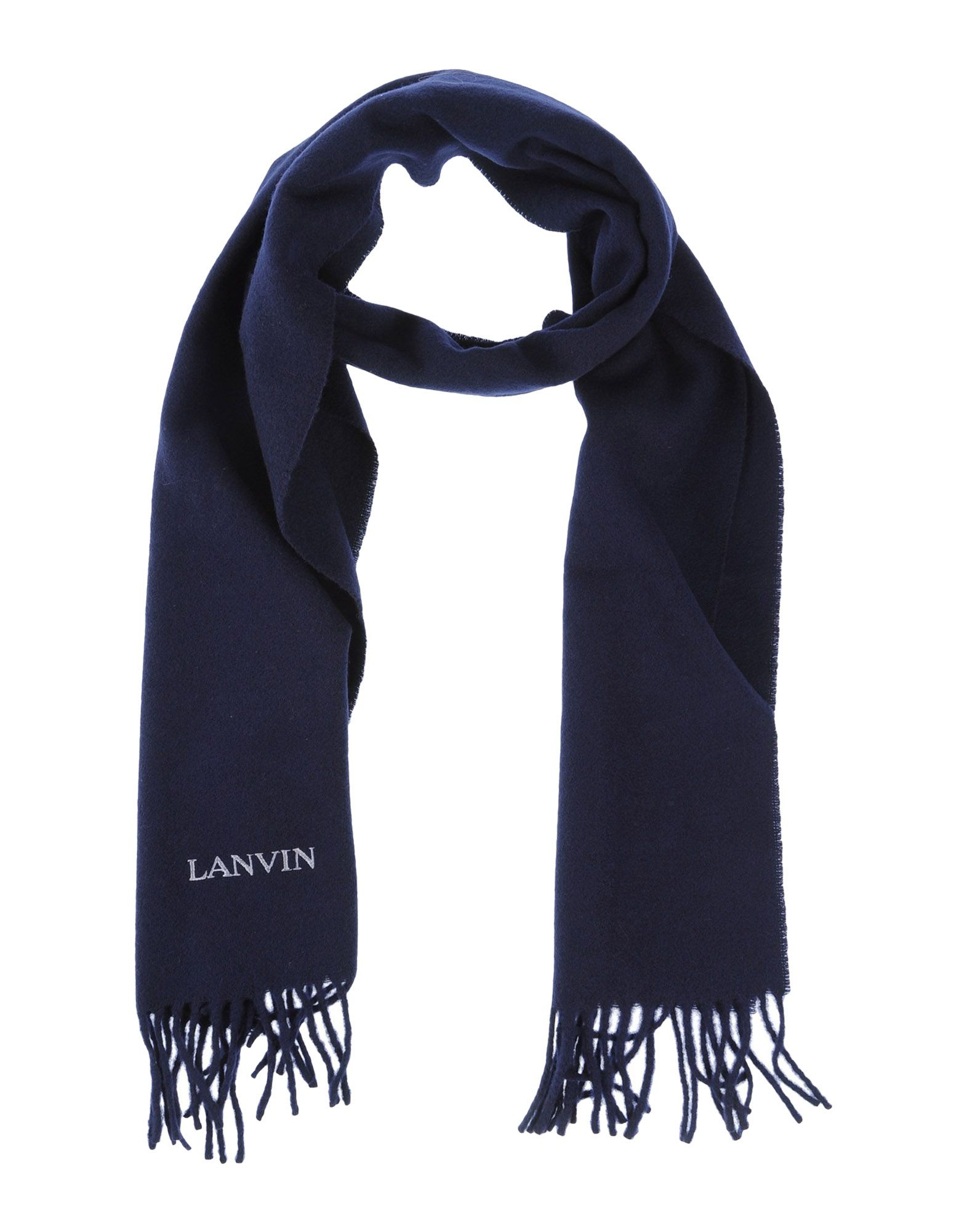 Lanvin Oblong Scarf in Blue (Dark blue) | Lyst