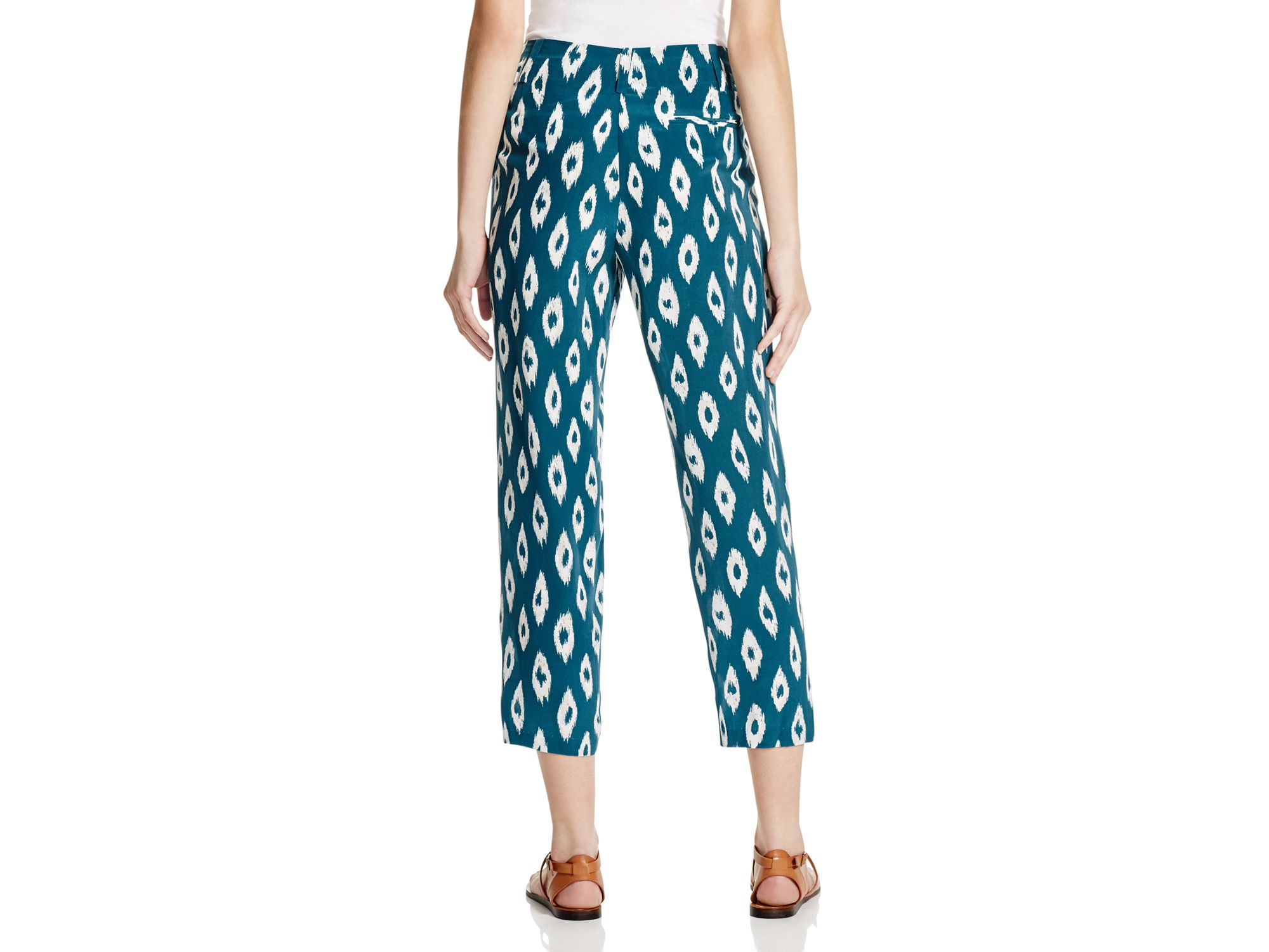 Abstract Print Basic Pants