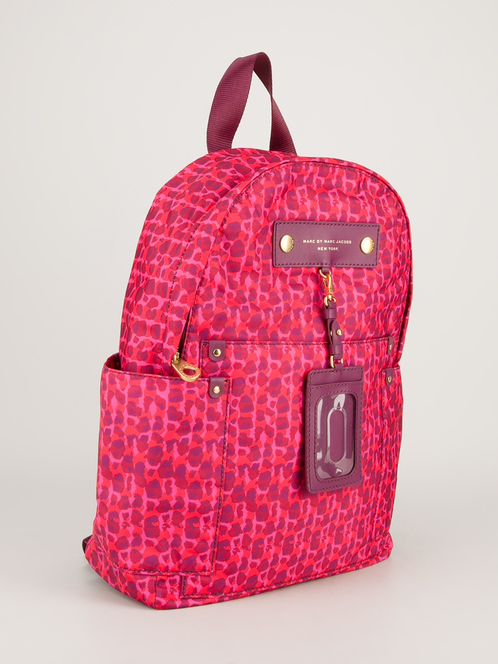 Marc by marc jacobs Preppy Printed Backpack in Pink | Lyst