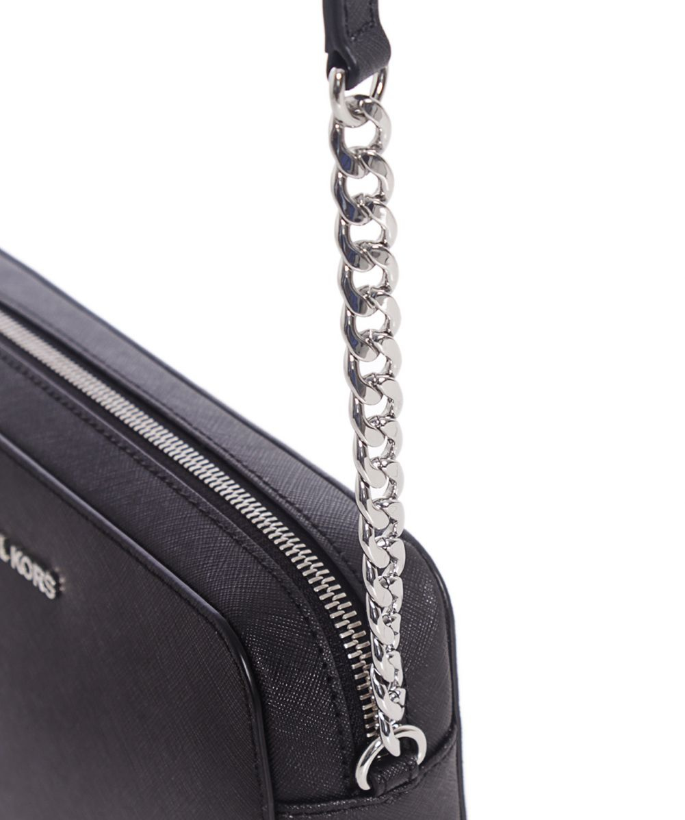 michael kors black and silver crossbody