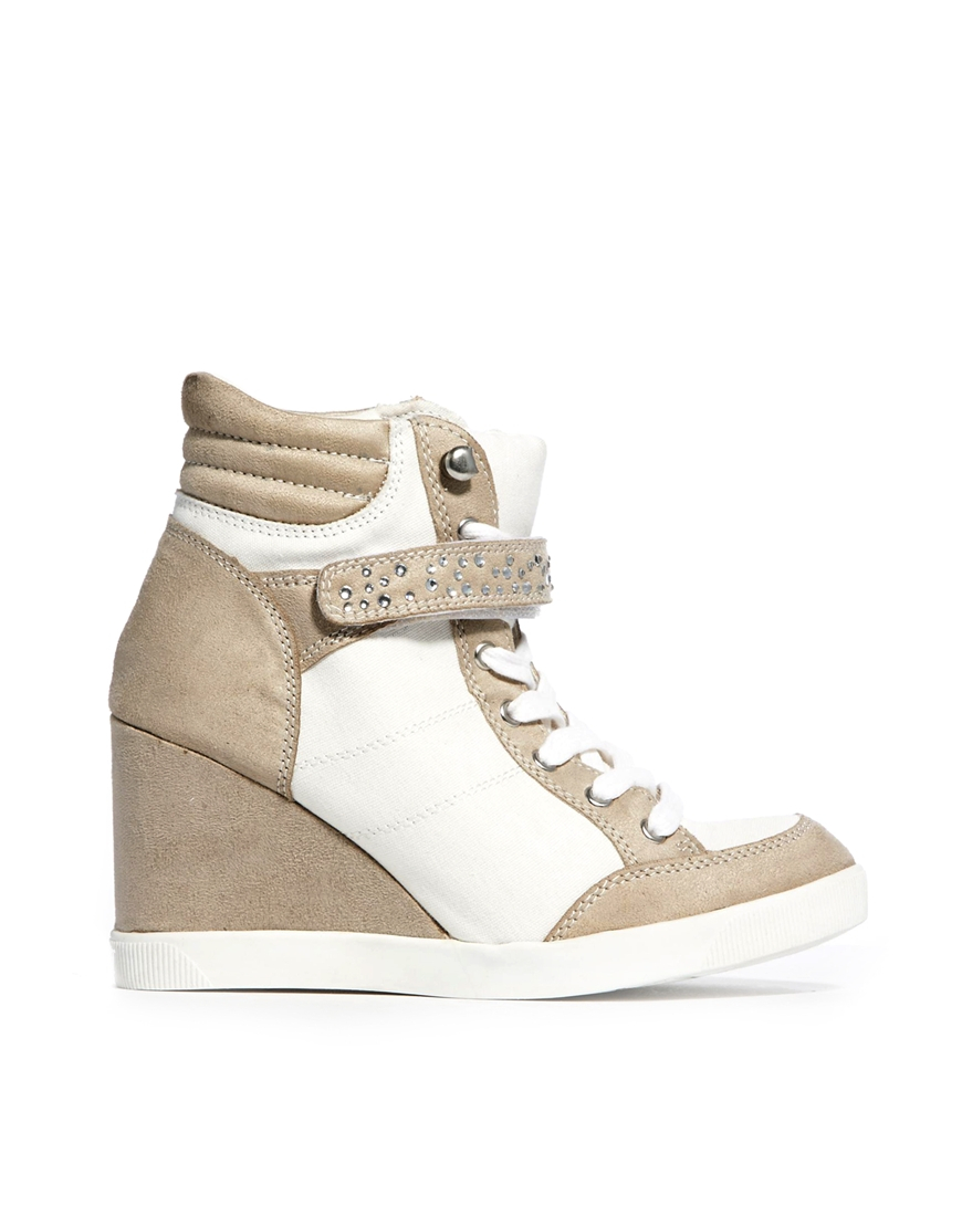 Aldo Call It Spring Simonecta Wedge Trainer in Gold (17white) | Lyst