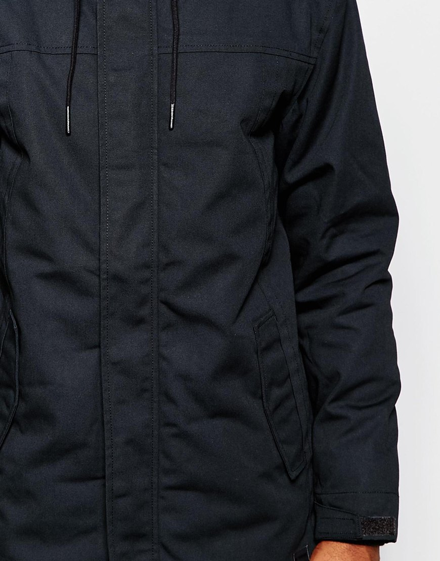 Minimum Parka With Hood in Blue for Men (Stretchlimo) | Lyst