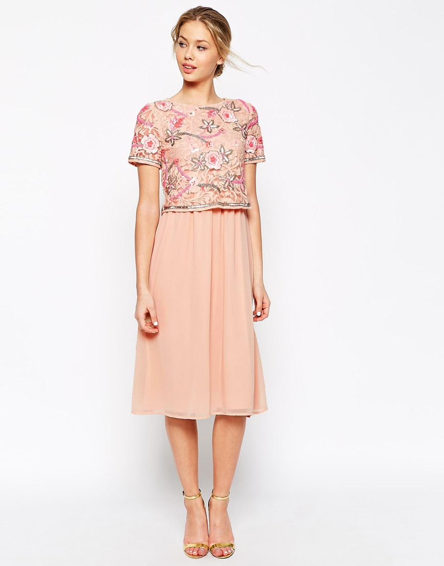 party wear midi frock