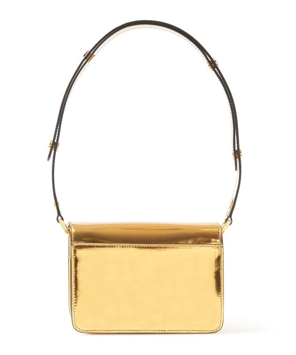 Lyst - Marni Mini Gold Trunk Box Metallic Shoulder Bag in Metallic