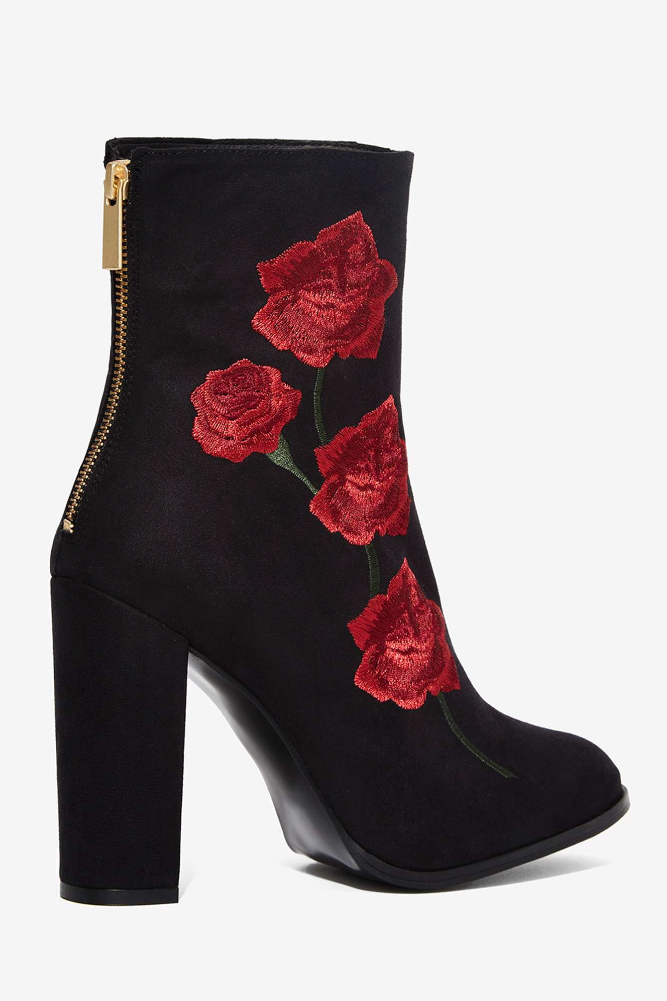 embroidered boots intentionally rosa embroidered suede boot in black embroidered boots intentionally rosa embroidered suede boot in black