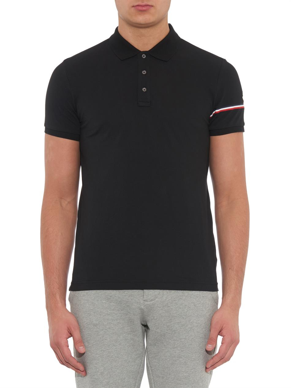 moncler black polo moncler black polo