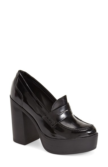 steve madden loafer pumps