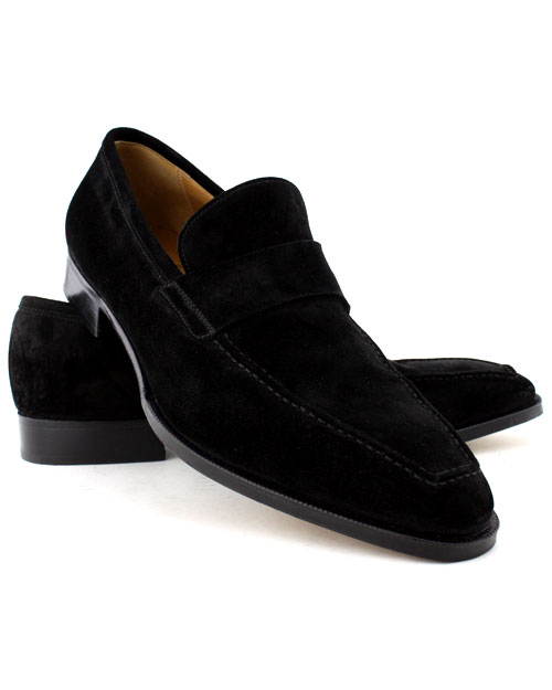 Gravati Black Suede Venetian Loafer in Black for Men | Lyst