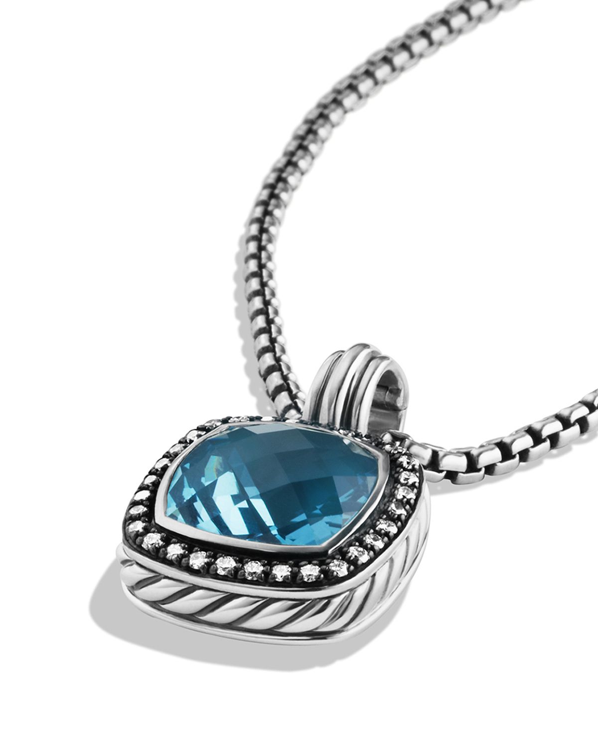 Lyst - David Yurman Albion Pendant With Hampton Blue Topaz & Diamonds