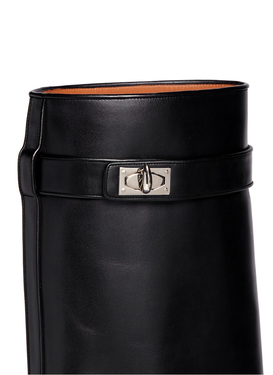 givenchy shark lock wedge boots