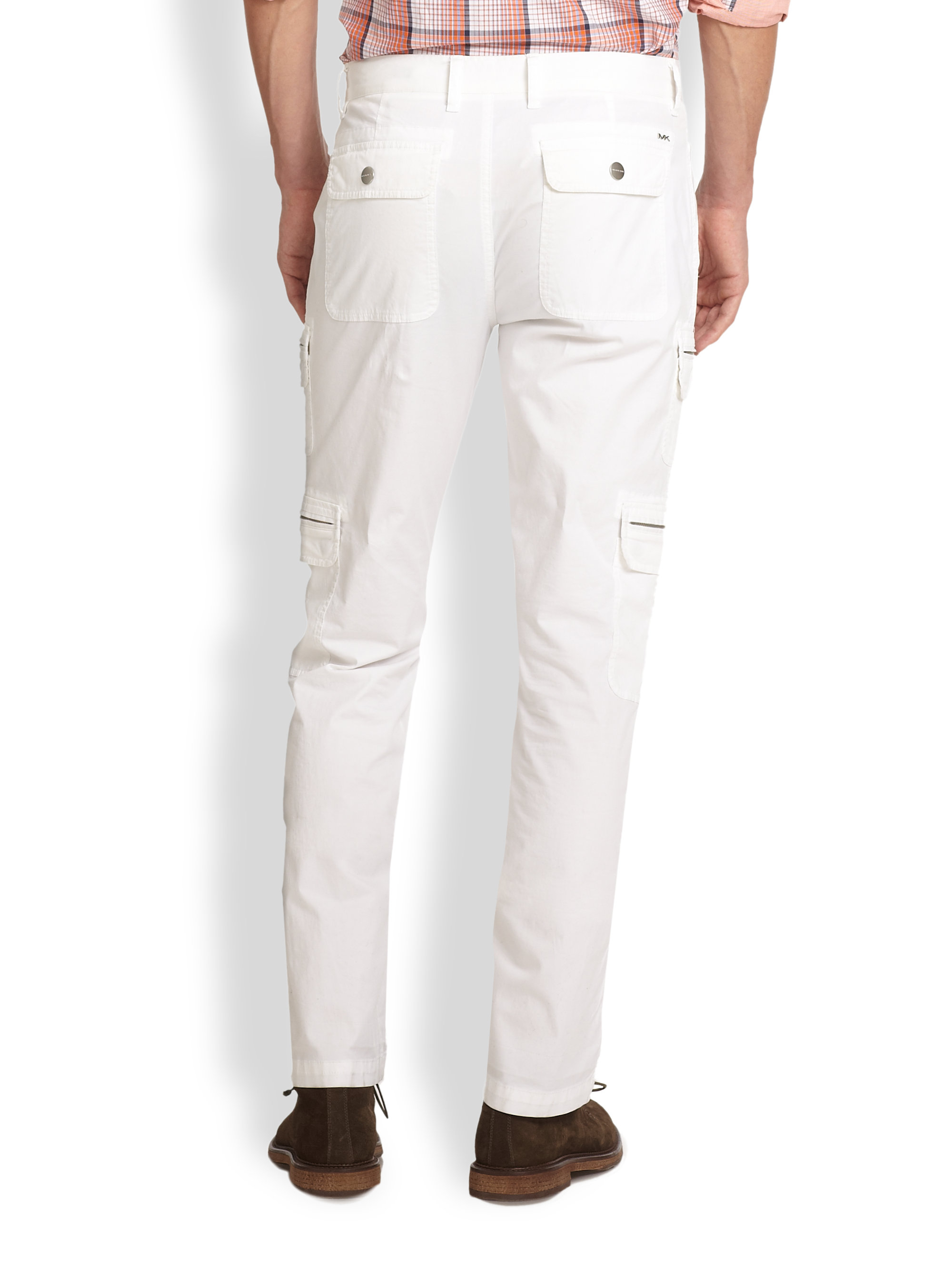 h&m white cargo pants