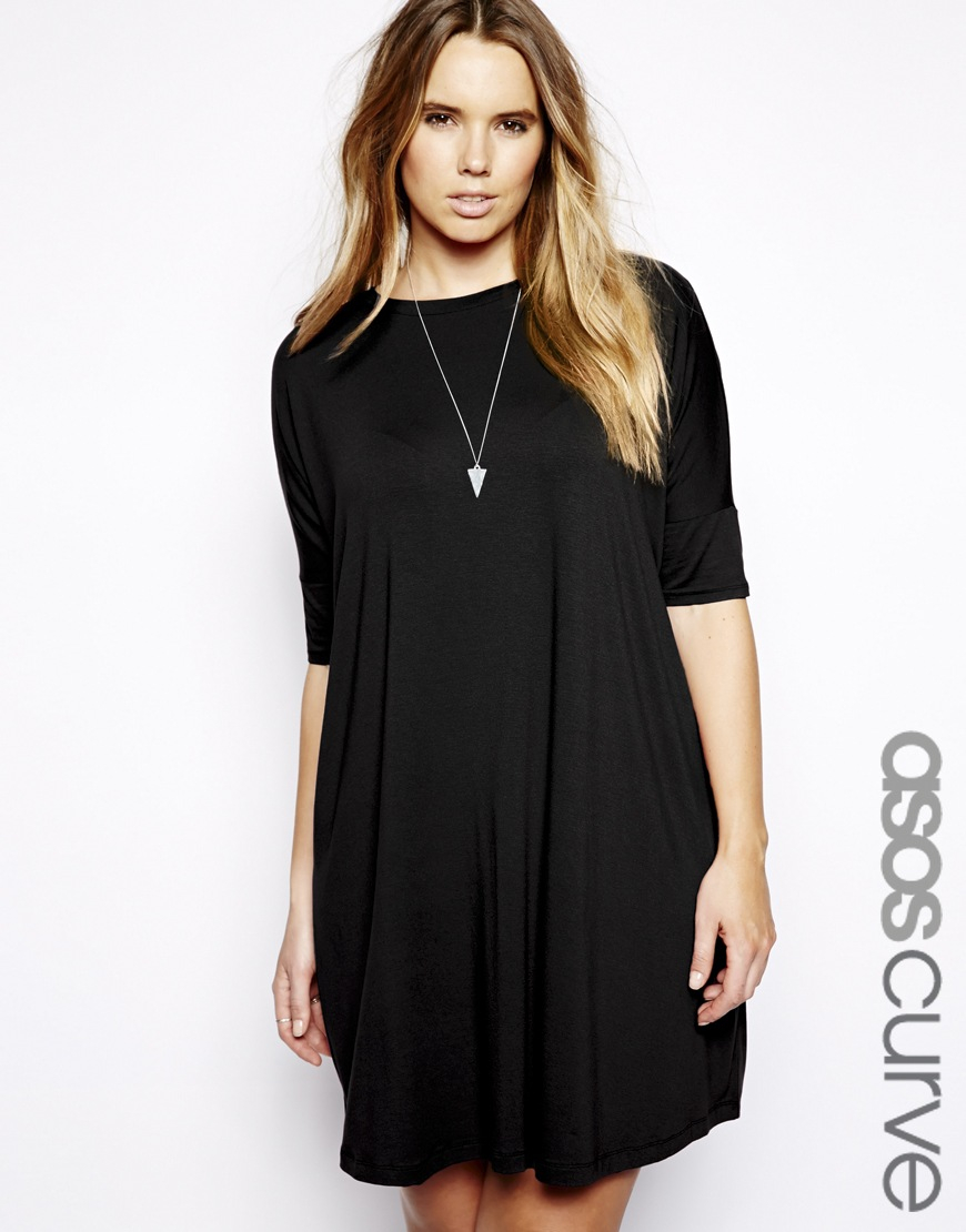 Lyst - Asos The T-Shirt Dress in Black