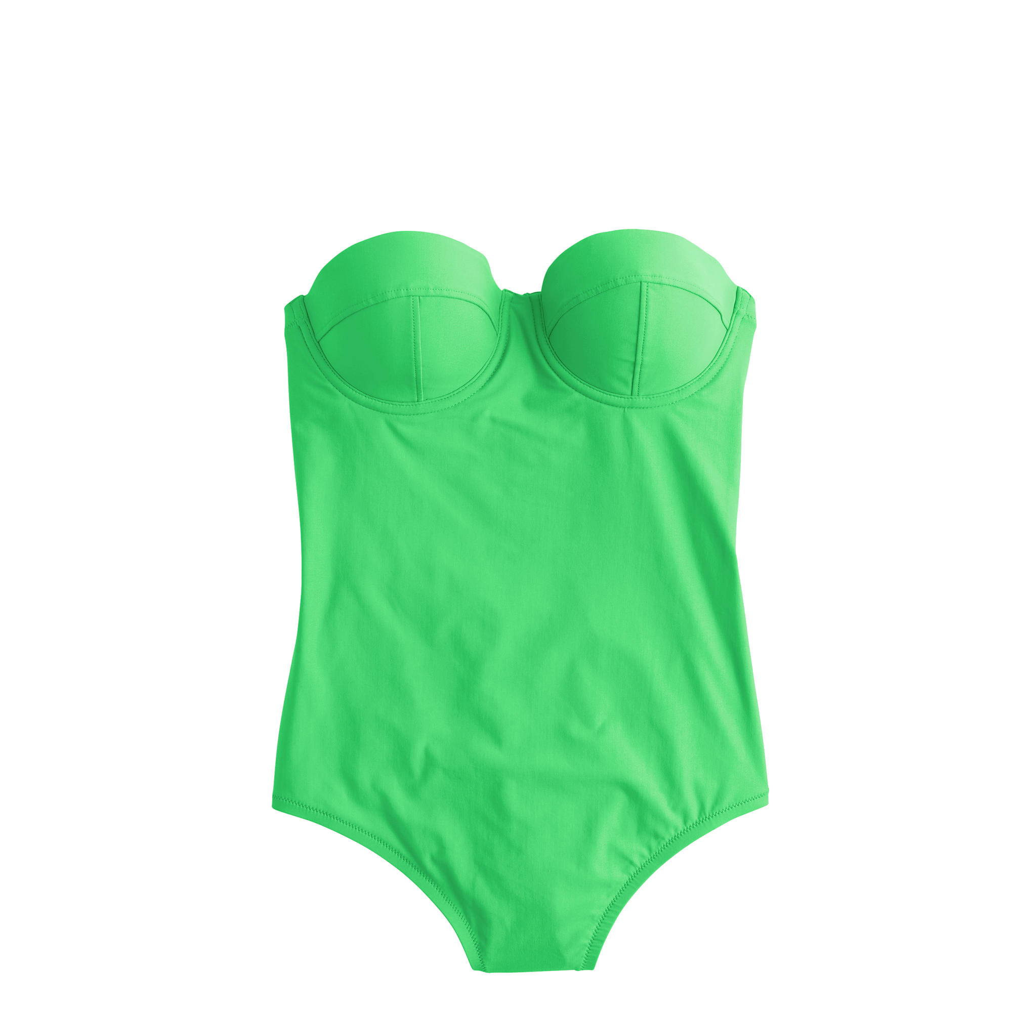 J Crew Green Underwire One Piece Swimsuit Lyst