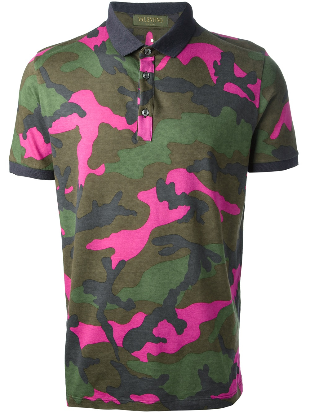 Valentino Camouflage Polo Shirt in Green for Men | Lyst