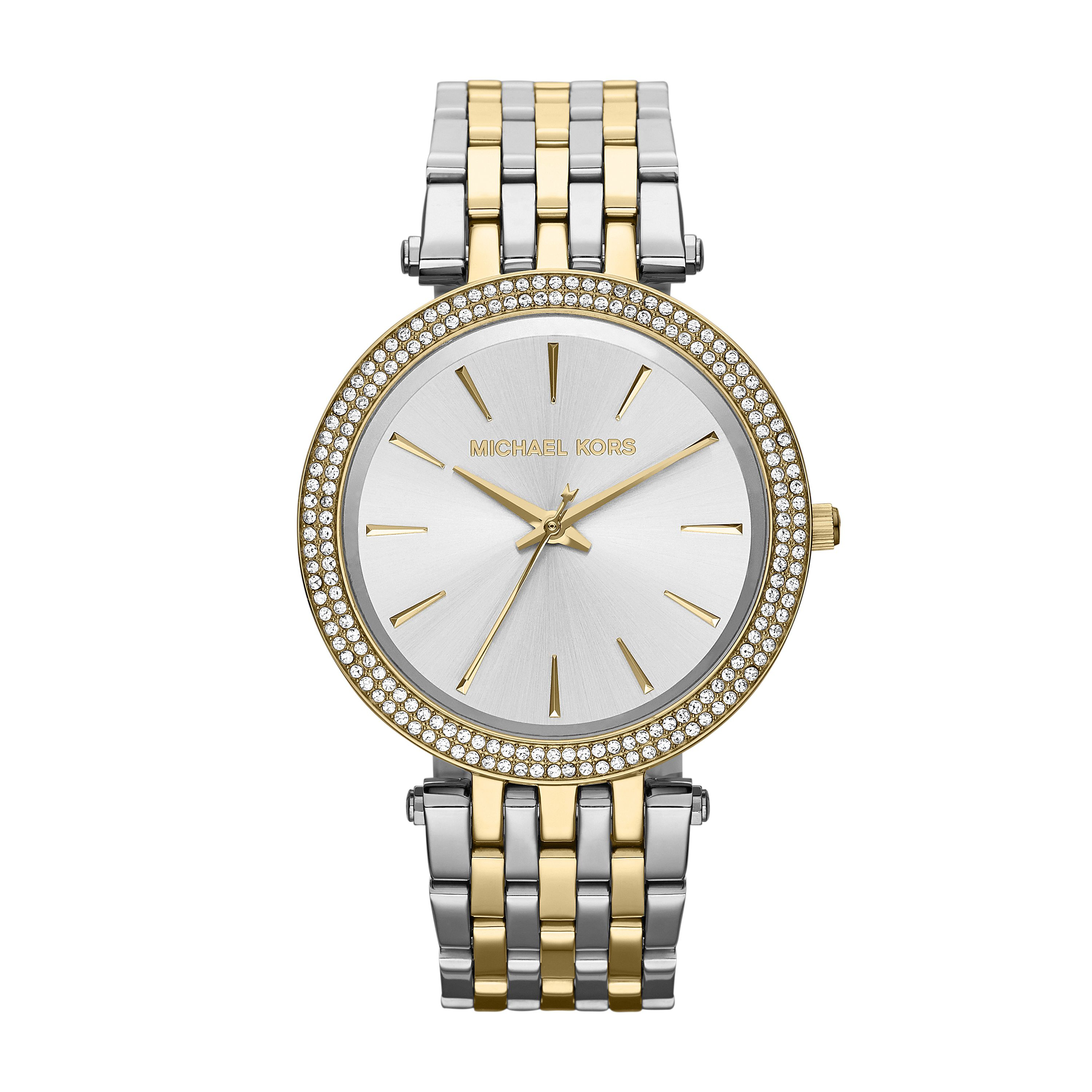 Michael kors Mk3215 Darci Silver And Gold Ladies Watch | Lyst