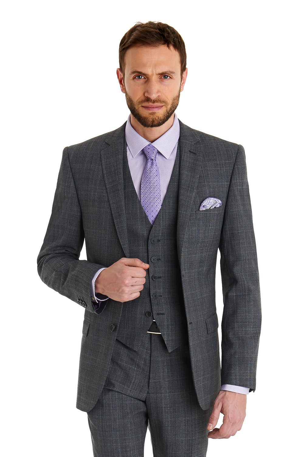 Mens Suits Grey 3 Piece : THE DROP | Bespoke suits made for you. Dark ...