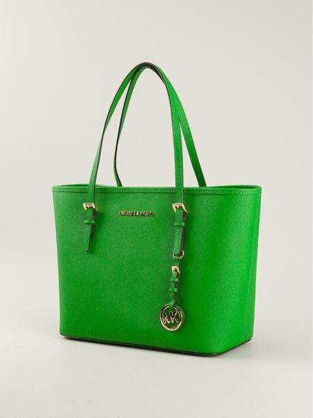 Michael Kors Classic Tote Bag in Green | Lyst