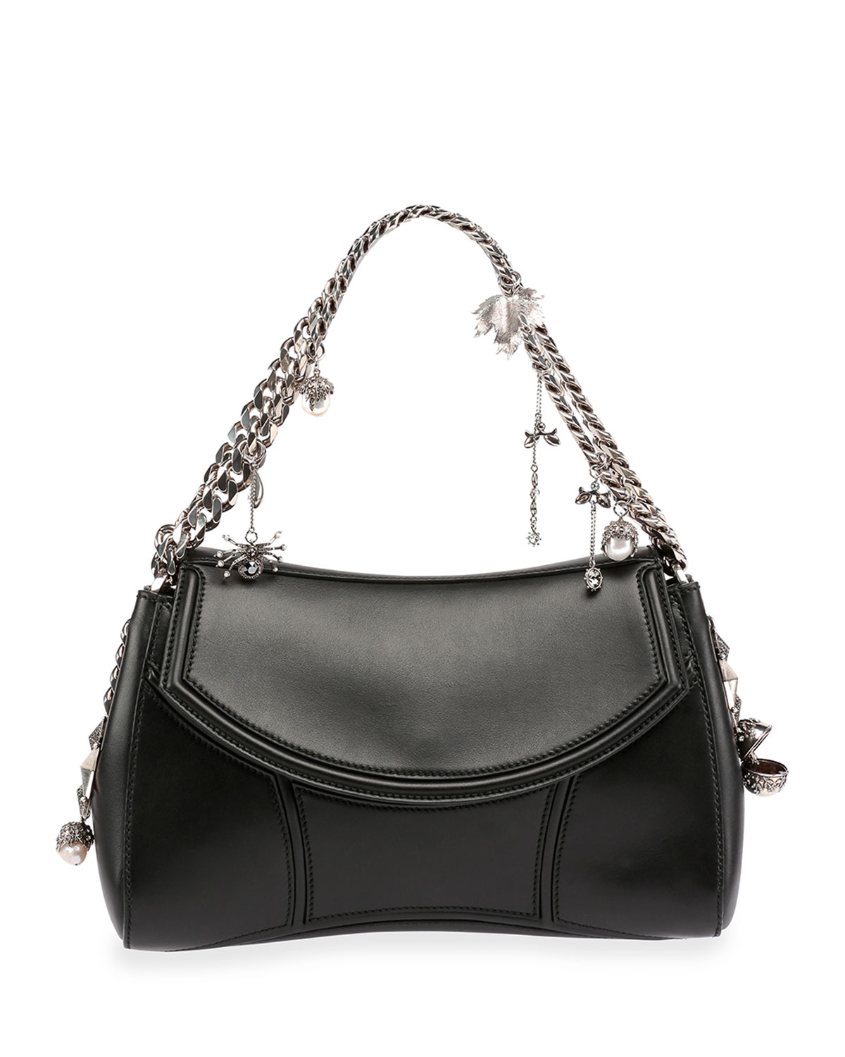Alexander McQueen Leather Amq Pouch With Strap in Black - Lyst