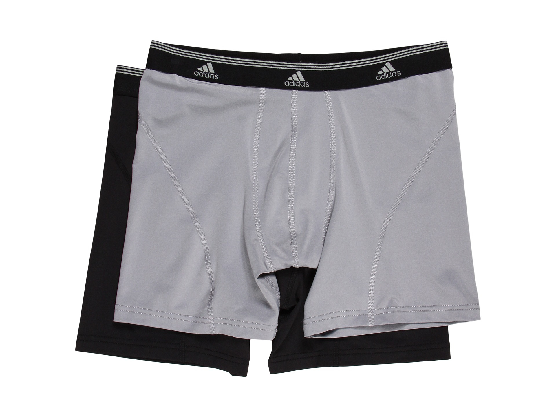 Adidas Sport Performance Climalite® 2-Pack Boxer Brief in Gray for Men ...