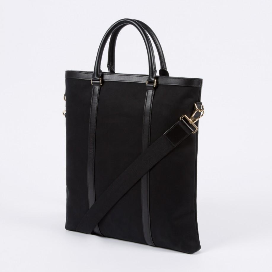 Paul smith Men's Black Canvas Flat Travel Tote Bag in Black for Men | Lyst