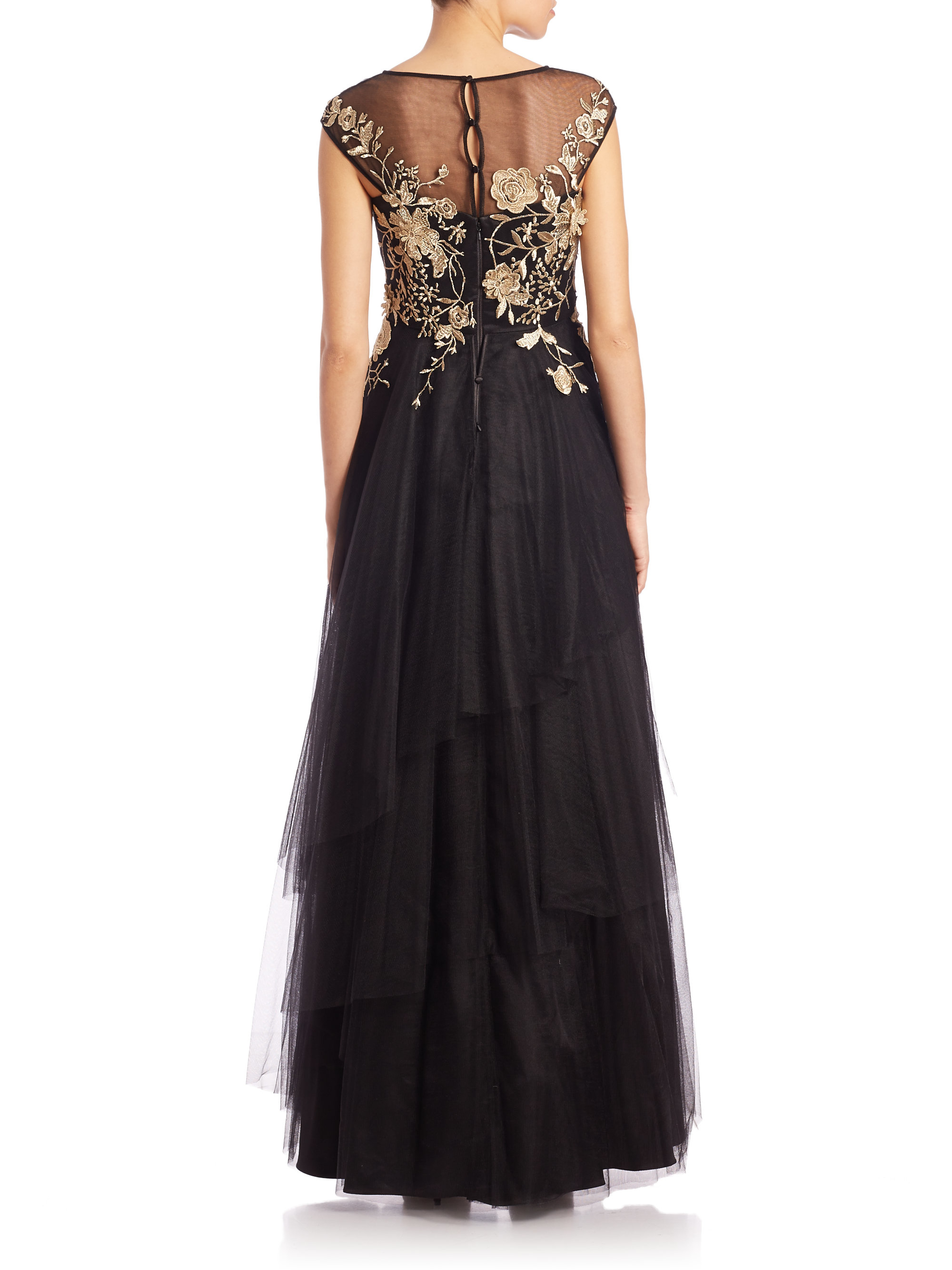 teri jon black gown