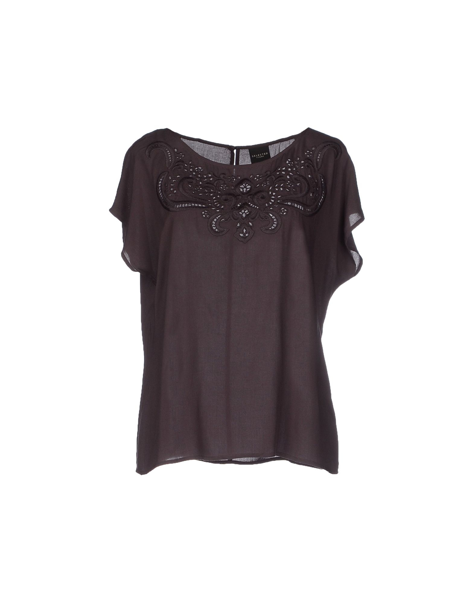 Lyst - Selected Blouse in Brown