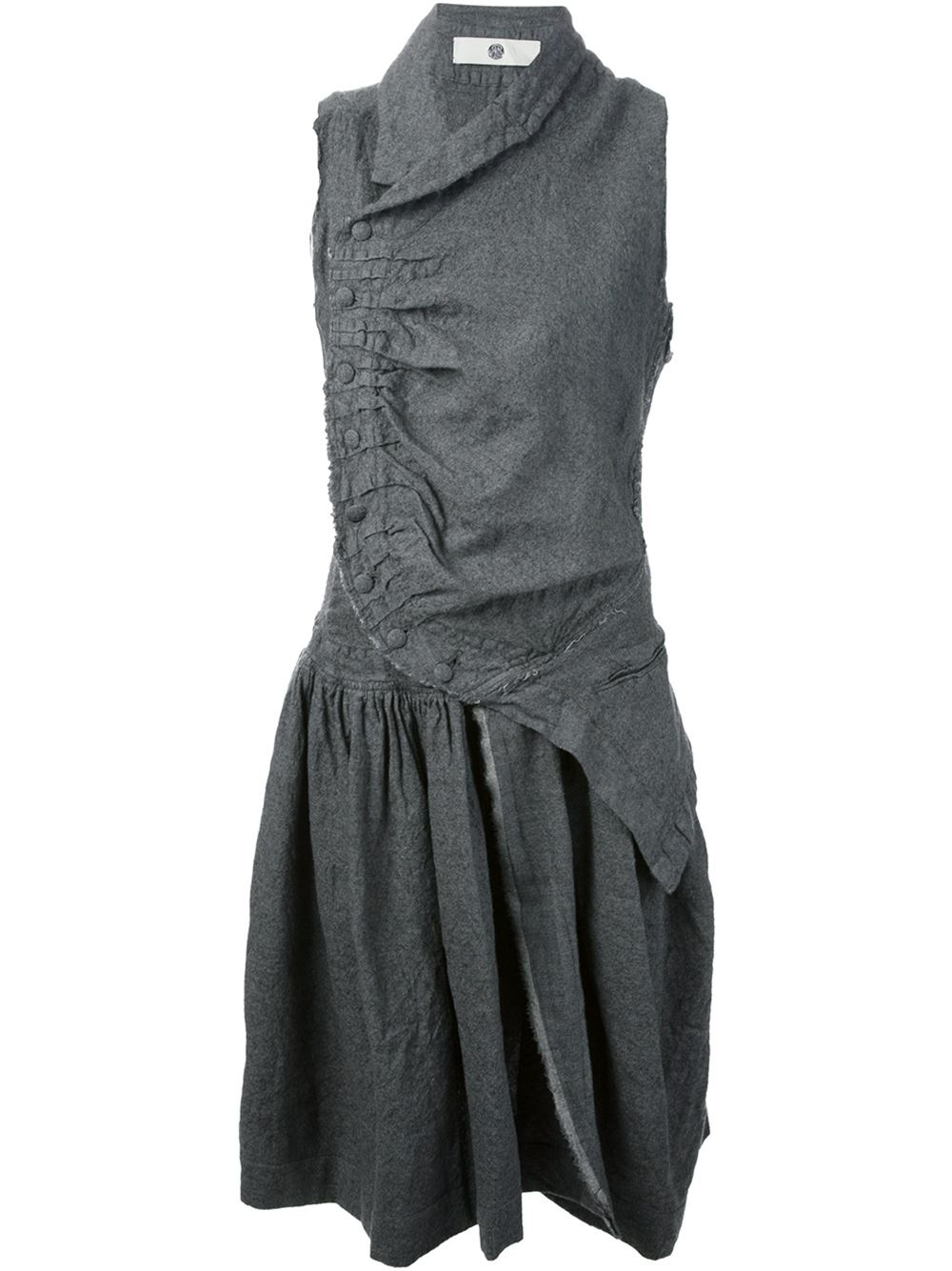 Marc Le Bihan Asymmetric Dress in Gray (grey) | Lyst