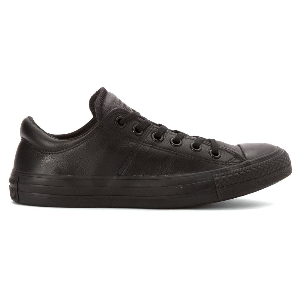 Converse Chuck Taylor Madison Leather Low Top Sneaker in Black | Lyst