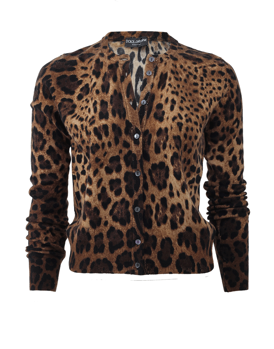 Dolce & Gabbana Leopard Cardigan - Lyst