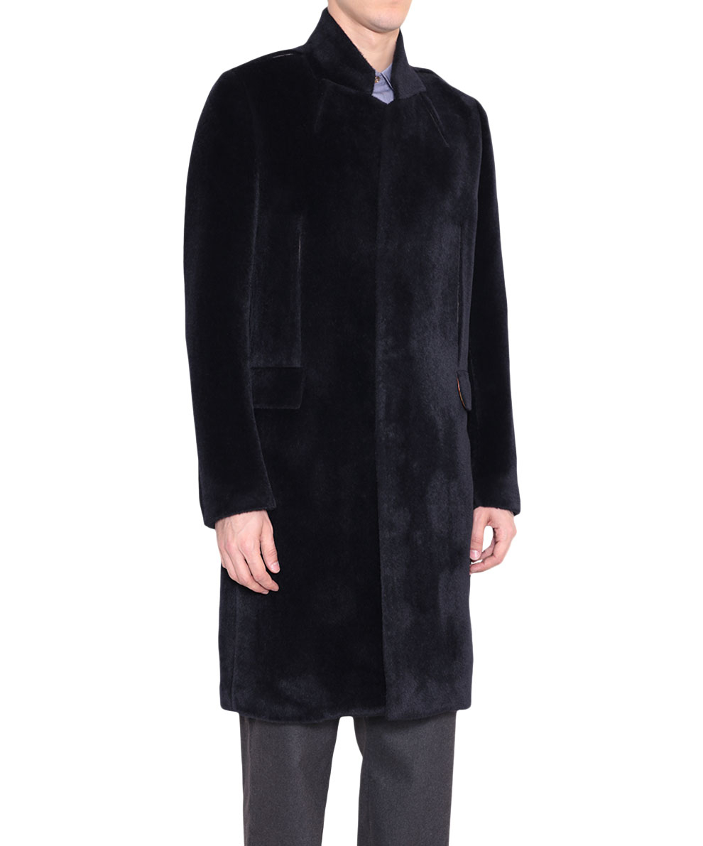 Lyst - Paul smith Alpaca Coat in Black for Men