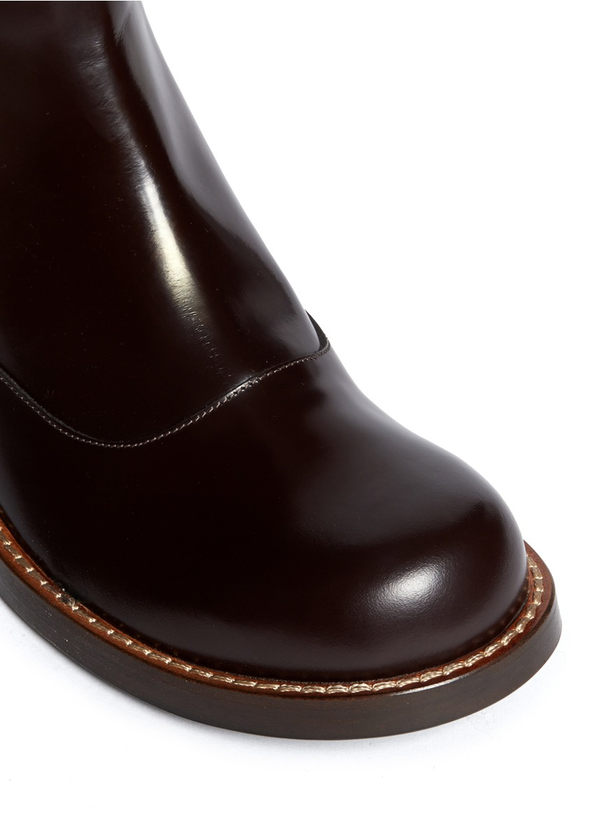 mens brown leather chelsea boots sale