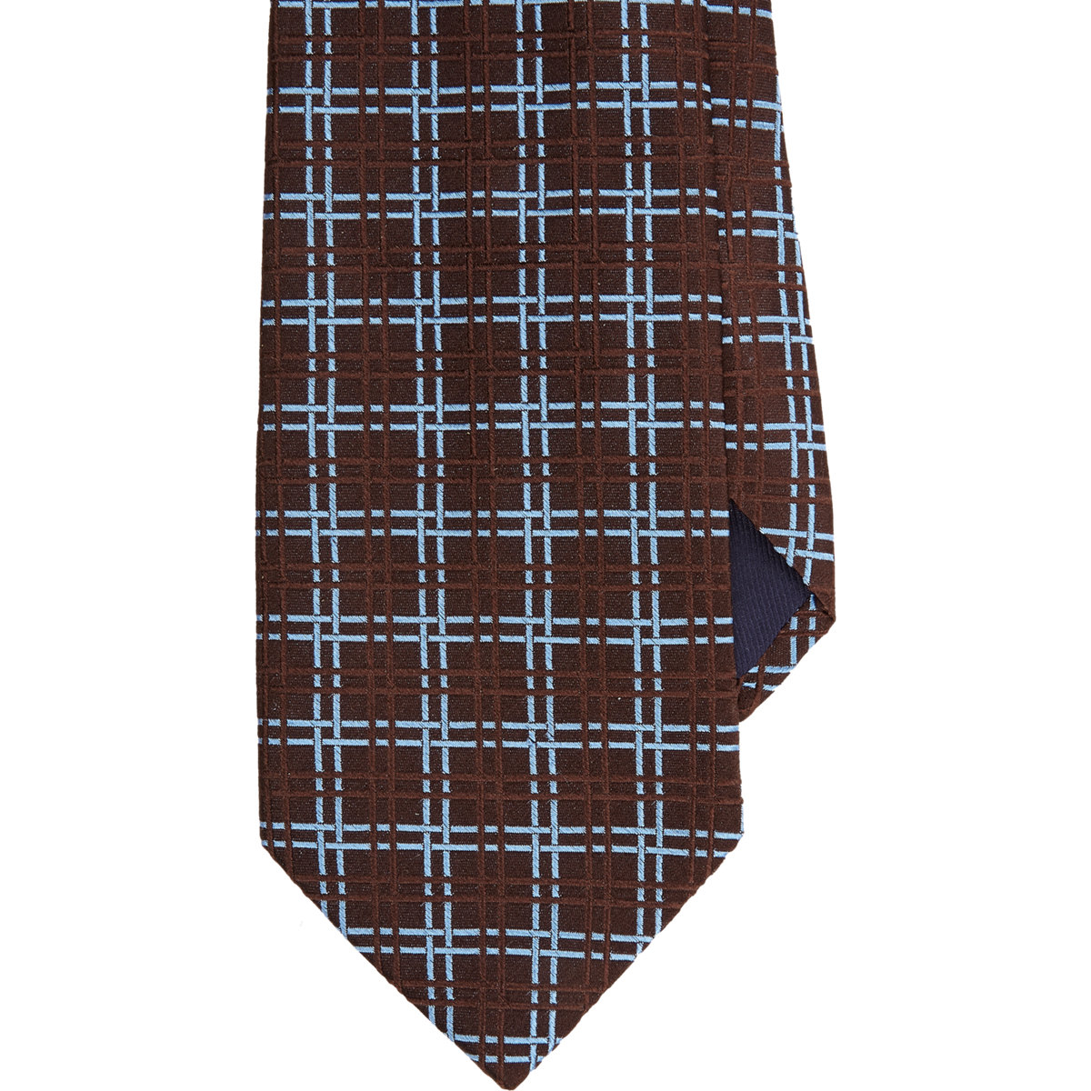 Barneys new york Plaid Neck Tie in Brown for Men | Lyst