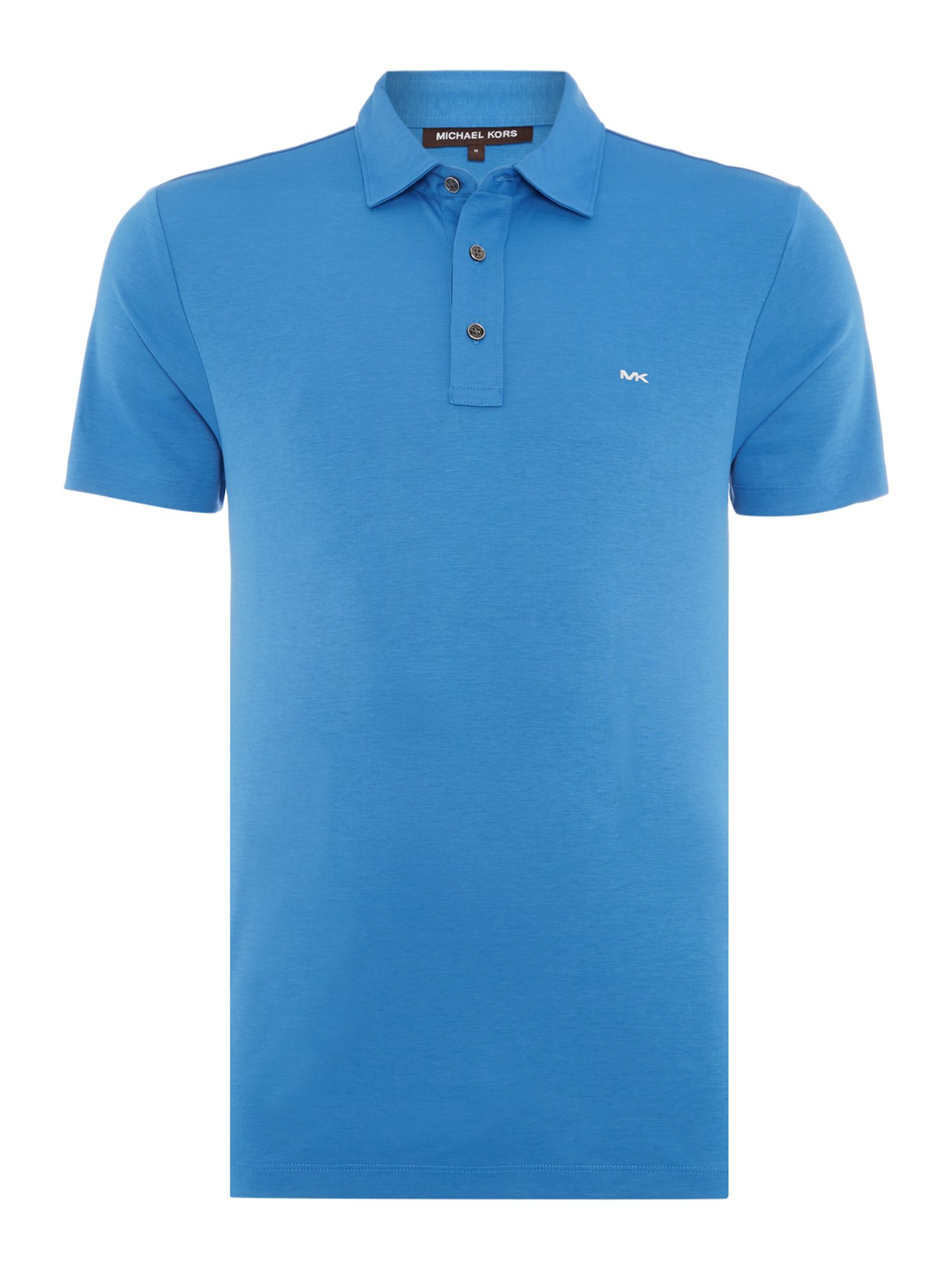 Michael Kors Sleek Mk Slim Fit Logo Polo Shirt in Blue for Men | Lyst