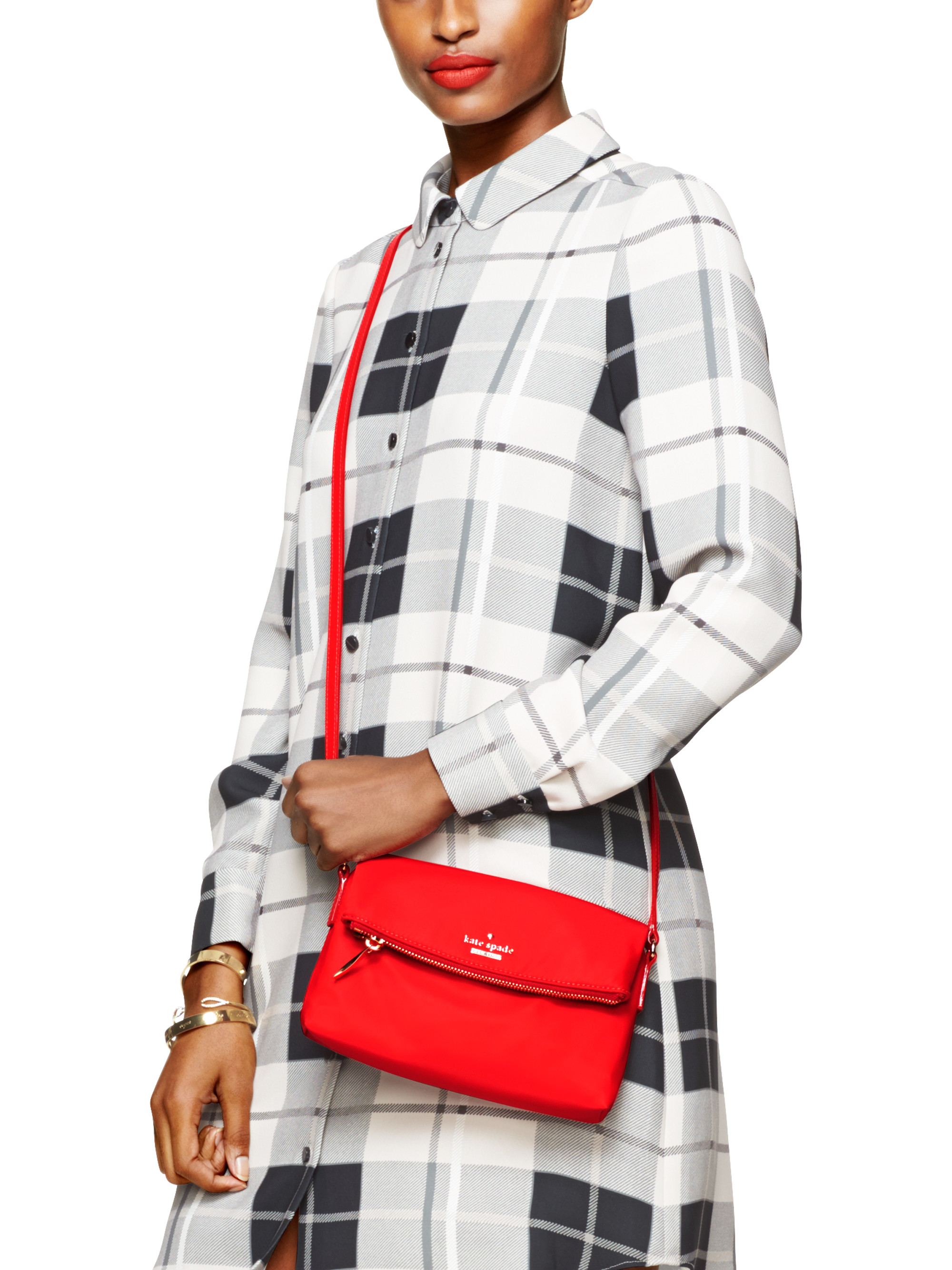 Lyst Kate Spade New York Classic Nylon Mini Carson In Red Gallery