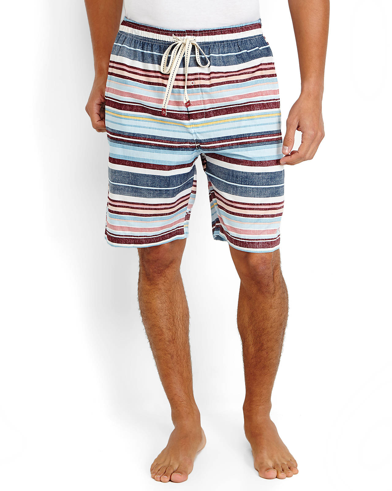 Original Penguin Multicolor Contrast Stripe Woven Jam Shorts for Men