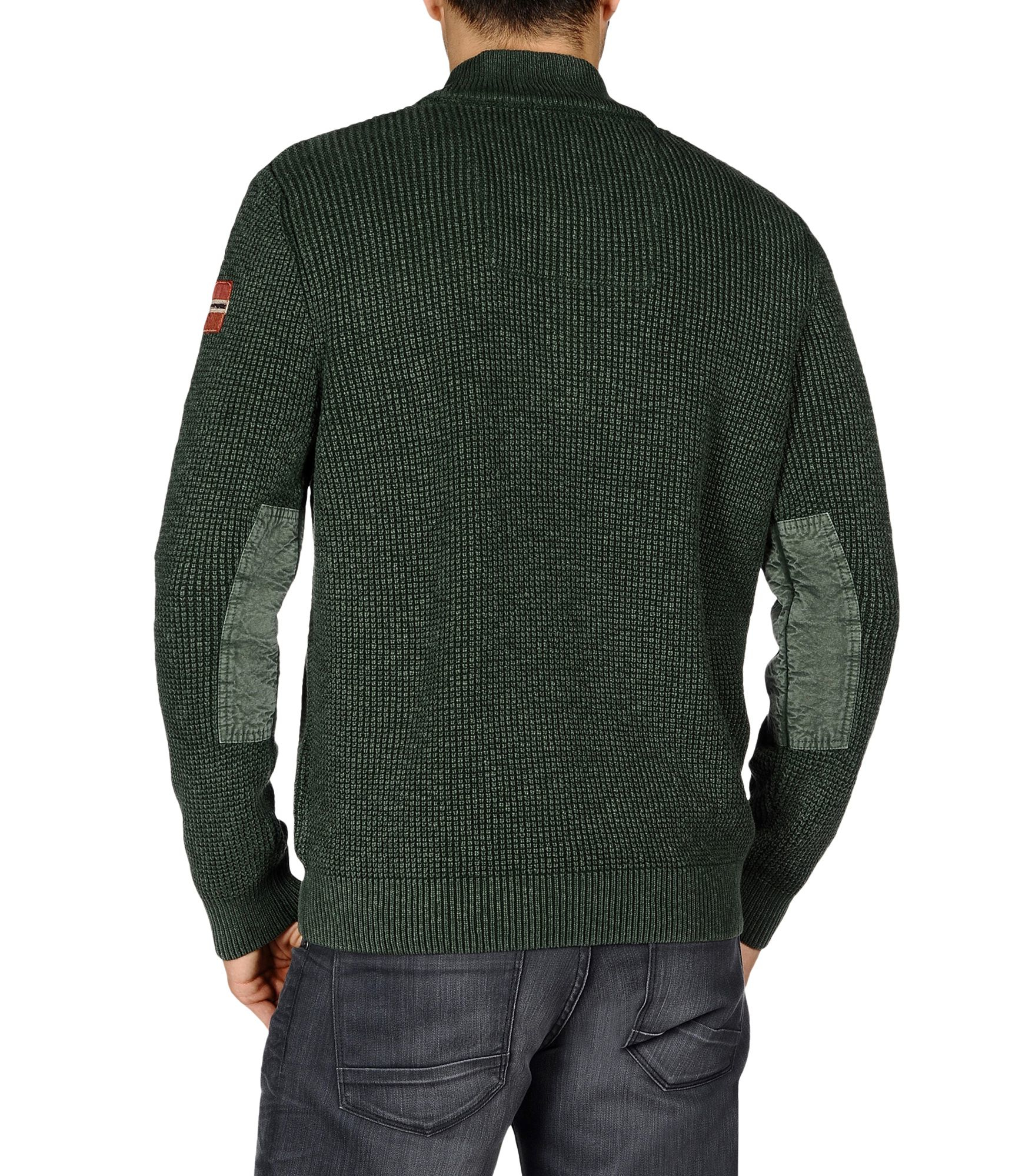 Napapijri Zip Sweatshirt in Green for Men | Lyst
