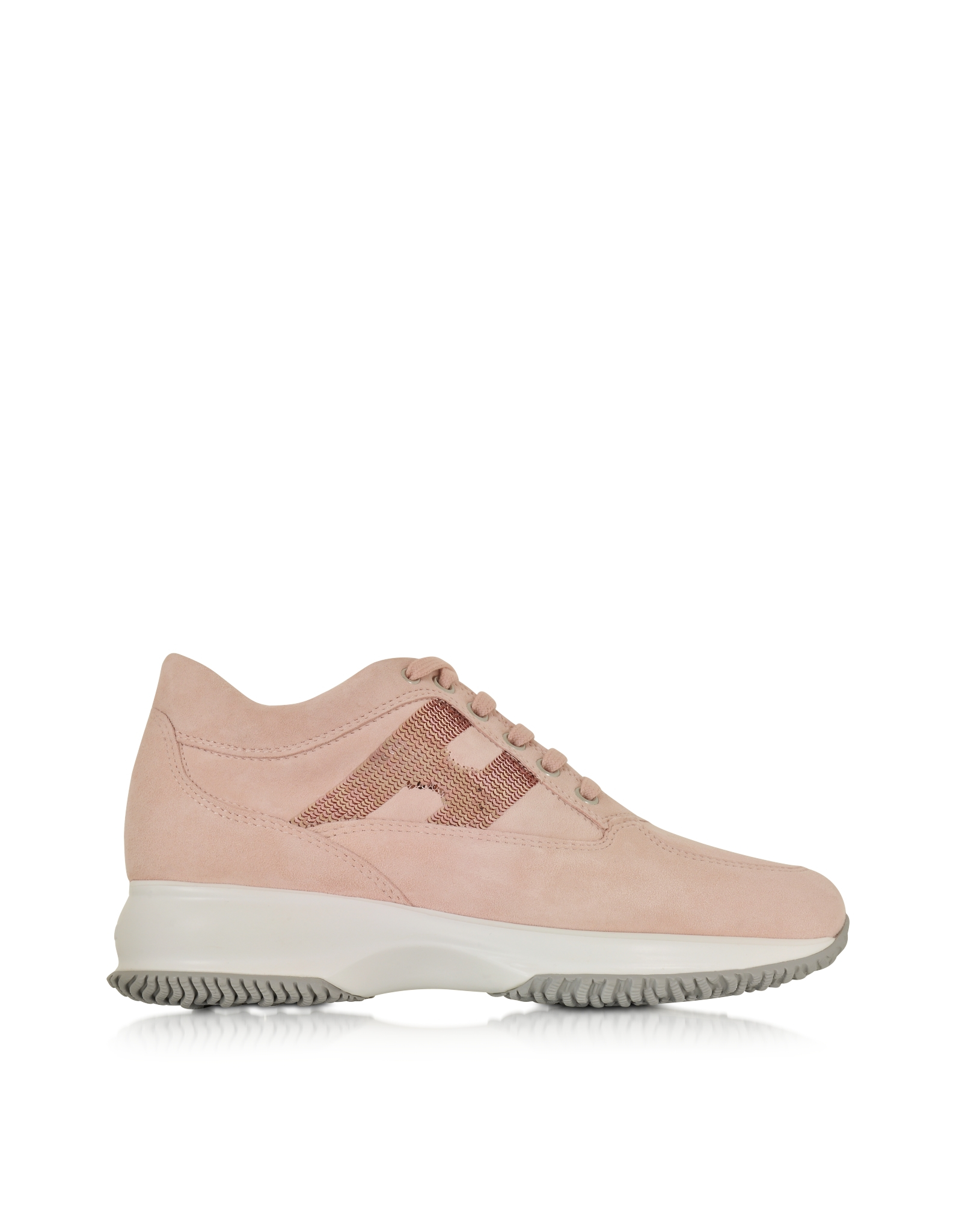 Lyst - Hogan Interactive Light Pink Suede Sneaker in Pink Gallery