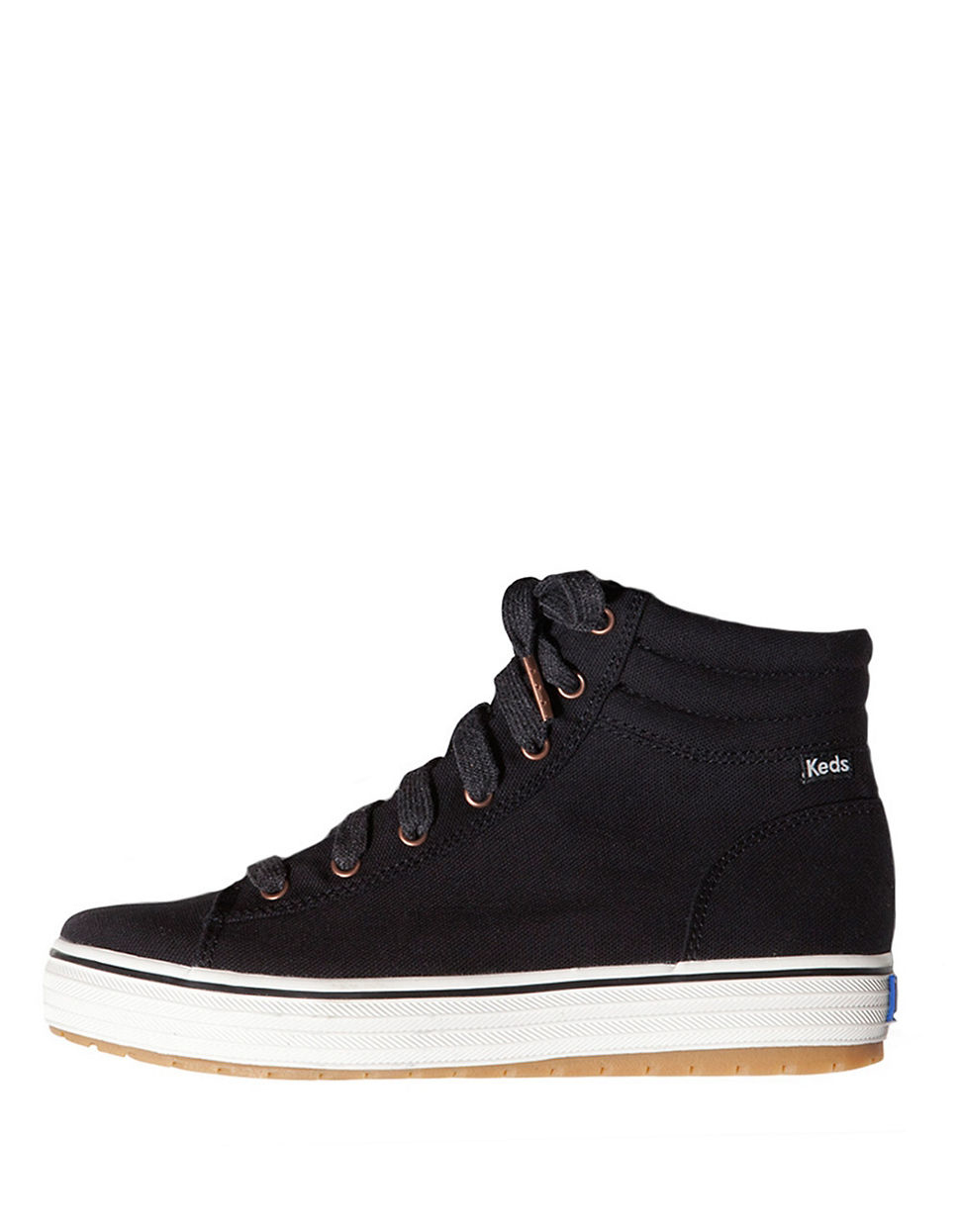 Lyst - Keds Hi Rise Canvas High-top Sneakers in Black